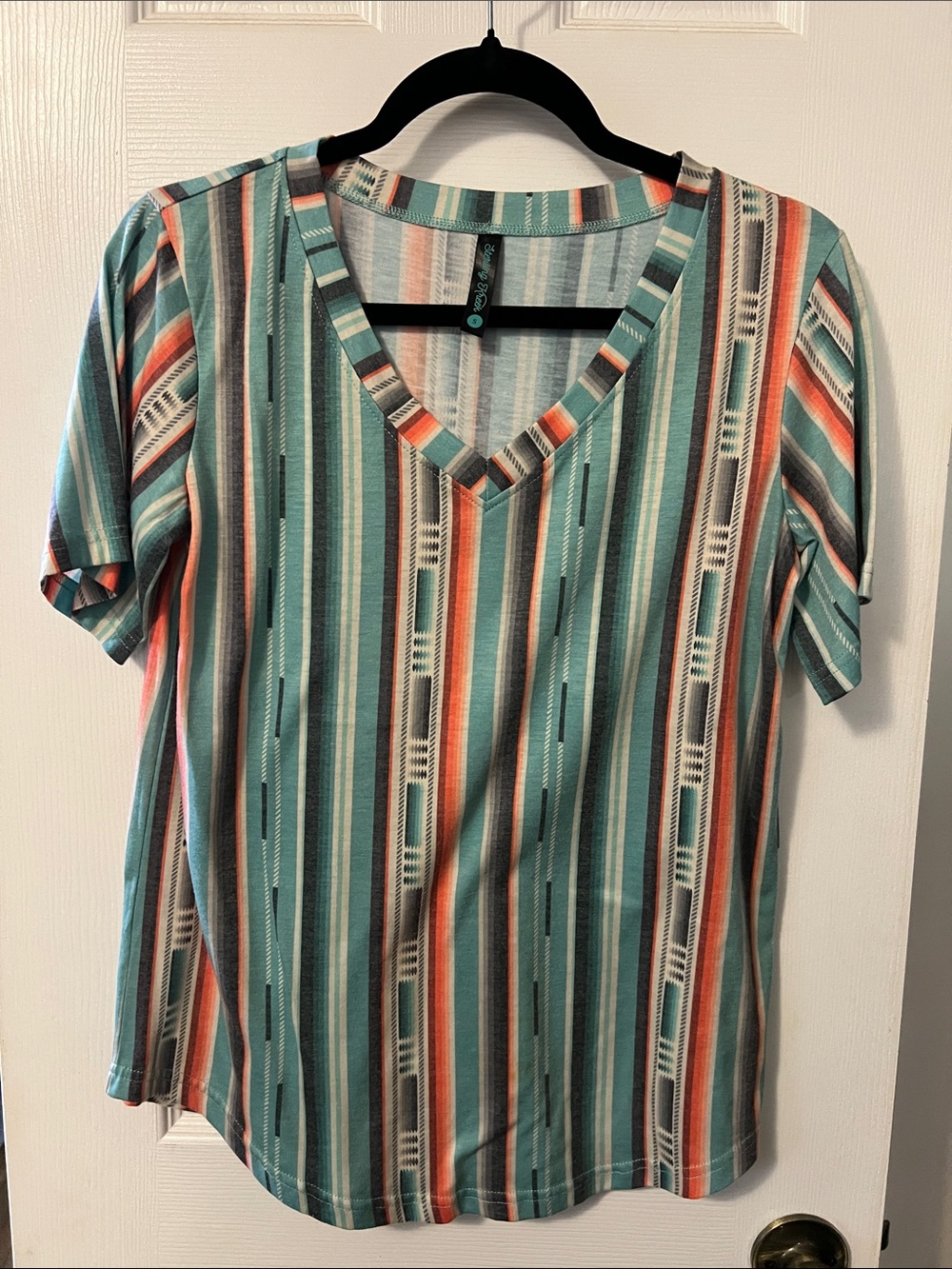 Sterling Kreek V-Neck Aztec Women’s Top